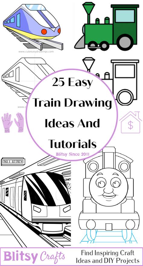 25 Easy Train Drawing Ideas - How to Draw a Train