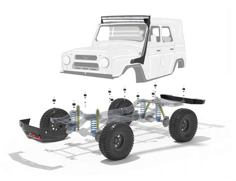 Uaz Gaz Body Lift Mm Lift Karoserii Cal