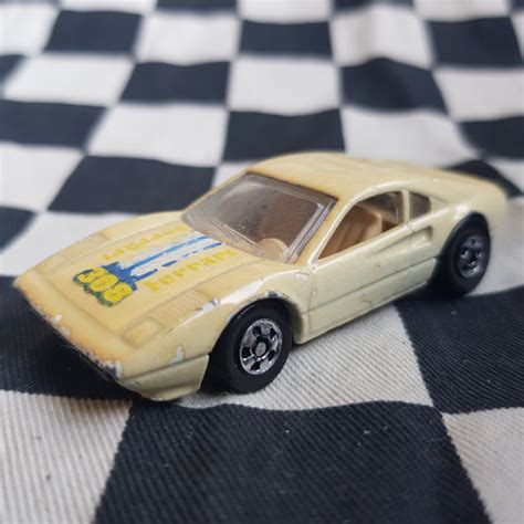 Vintage Loose Hot Wheels Ferrari 308 Cream Kustomkollector