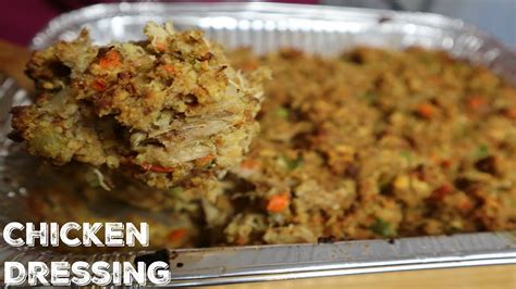 How To Make Thanksgiving Chicken Dressing Youtube