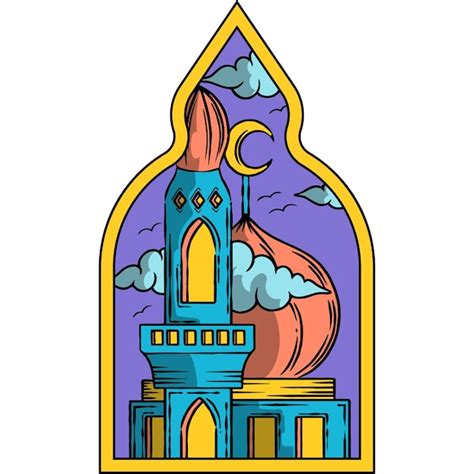 Premium Vector Mosque Illustration