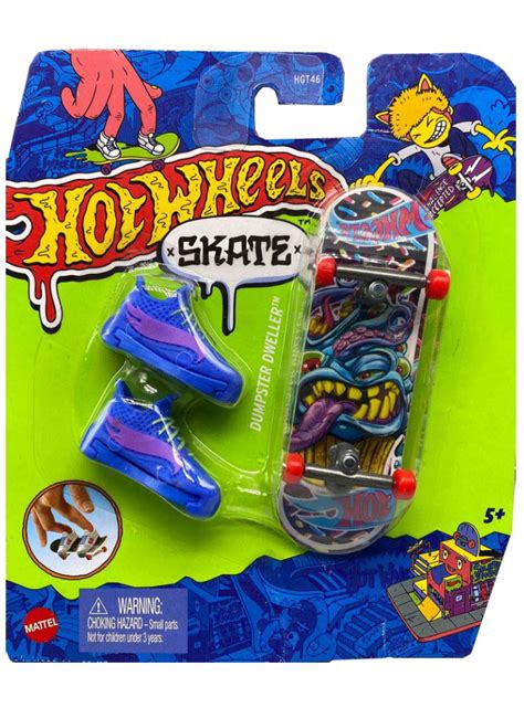 Set Hot Wheels Skate Dumpster Dweller Challenge Accepted Fingerboard Set Hng
