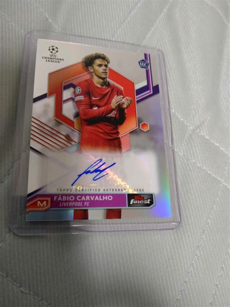 Yahoo Topps Finest Fabio Carvalho Auto Refr