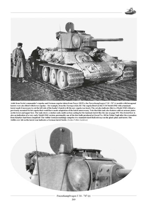 Panzerkampfwagen T 34 747 R The Soviet T 34 Tank As Beutepanzer And