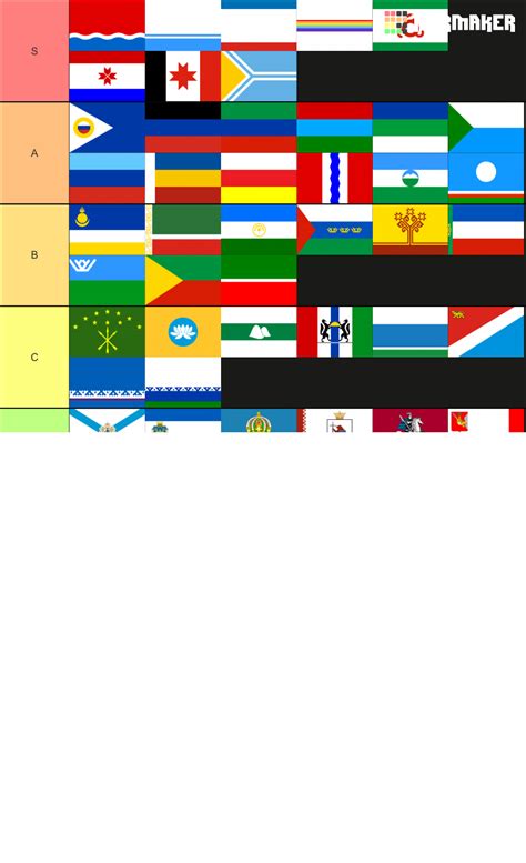 Russian Region Flags Tier List Community Rankings Tiermaker