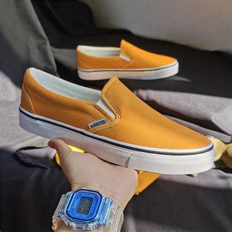 Oem Men Vulcanized Canvas Shoes Sneakers Casual Slip On Shoes China