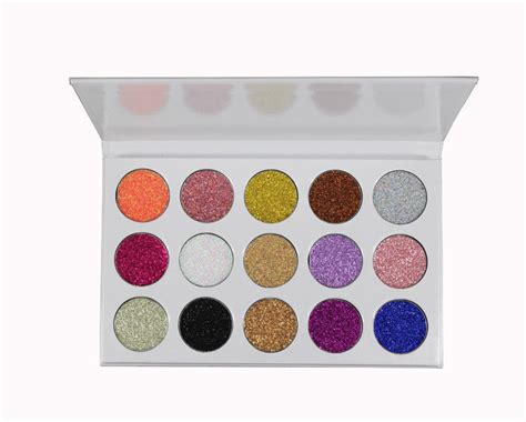 Private Label Eyeshadow Palette 15 Color Glitter Eyeshadow Pressed Glitter