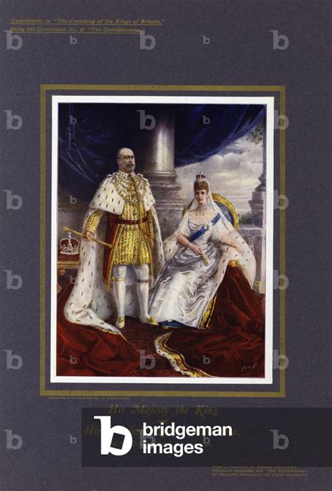 Image Of King Edward Vii And Queen Alexandra In Their Coronation Robes