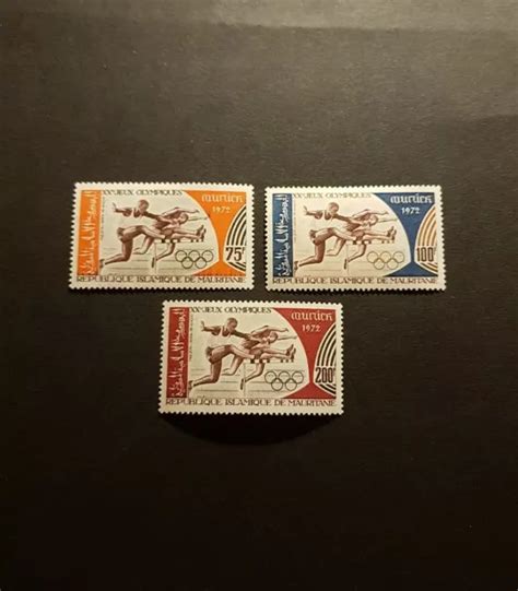 Timbre Mauritanie Jeux Olympiques Poste Aérienne Pa N°123 125 Neuf Mlh 1972 Eur 1 50 Picclick Fr