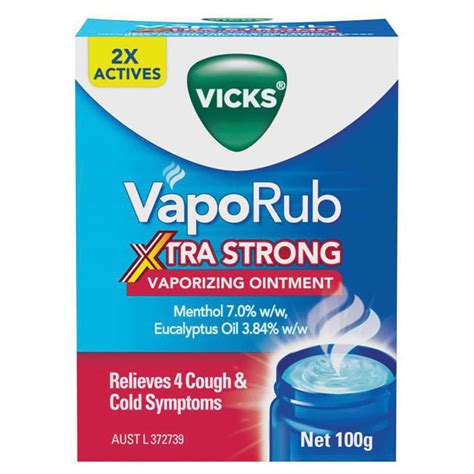 Vicks Vaporub Xtra Strong 100g Healthylife