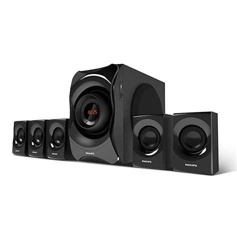 Philips Audio SPA8000B/94 5.1 Channel Multimedia Speaker System with ...