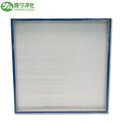 Mini Deep Pleated Stainless Steel Hepa Filter H H High Efficiency