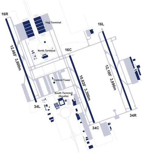 Map Of Mecca (Makkah) Airport: Airport Terminals And, 53% OFF