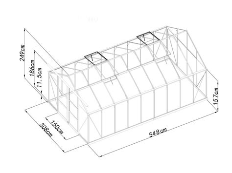 Tuinkas Van Polycarbonaat M Met Grondplaat Ixora