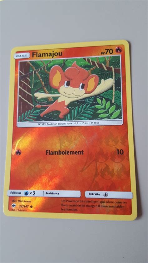 Carte Pokemon Reverse Flamajou Pokemon Beebs