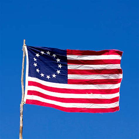 Logo 13 Colony Flag Betsy Ross Rustic American Flag 13 Star Hand