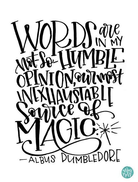 Image Result For Harry Potter Quotes Words Are Magic Dumbledore