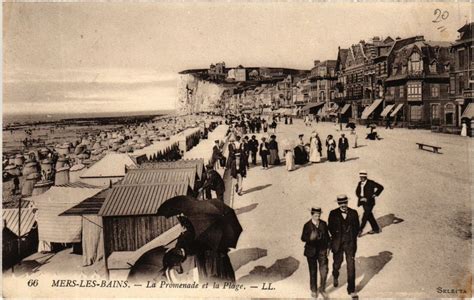 Mers Les Bains La Promenade Et La Plage Mers Les Bains Cartorum