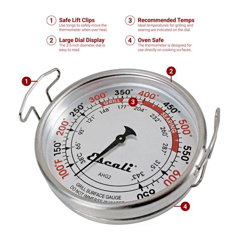 Extra Large Grill Surface Thermometer – KitchenSupply