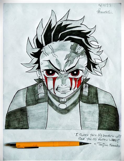 TANJIRO KAMADO SKETCH : r/DeviantArt