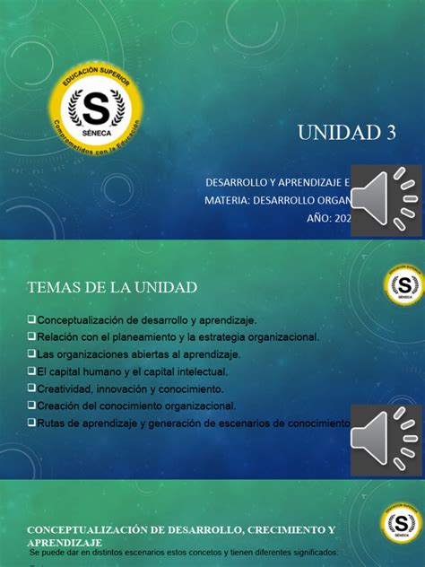 Unidad 3 Desarrollo Organizacional Pdf Innovación Conocimiento