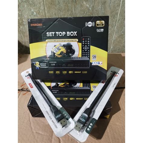 Jual Evercross STB Set Top Box Max TV Digital Bundling Dongle Wifi