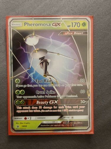 Mavin Pokemon Card Pheromosa Gx Sm66 Ultra Beast Card Holo Promo New