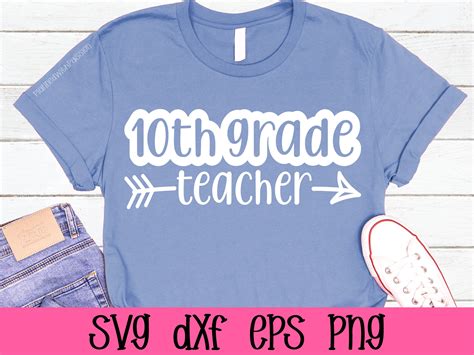 Tenth Grade Teacher Svg Back To School Svg 10th Grade Etsy Uk