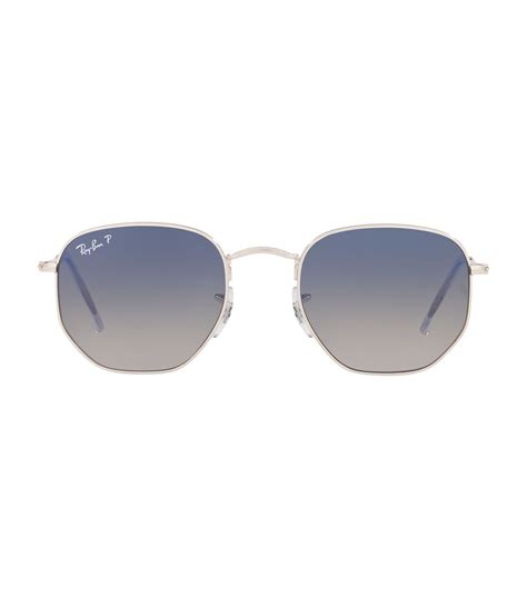 Mens Ray Ban Silver Hexagonal Sunglasses Harrods Uk