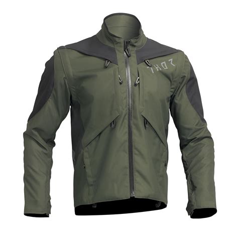 Thor Enduro Jacke Terrain Army Charcoal Maciag Offroad