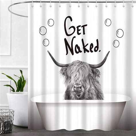 Funny Get Naked Shower Curtain For Bathroom India Ubuy