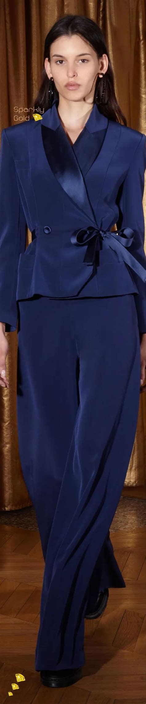 Alexis Mabille Spring 2024 Rtw Jumpsuit Elegant Blue Suit Looks Fashion