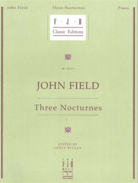 John Field — Three Nocturnes | Edwin McLean