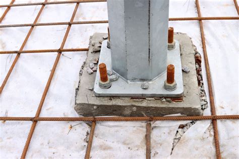 base plate baja  kecil elemen penting struktur bangunan