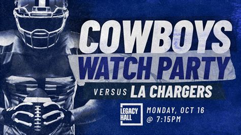 Dallas Cowboys vs Los Angeles Chargers Watch Party