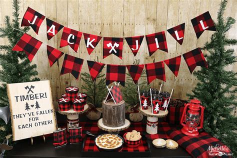 Lumberjack And Jill Couples Wedding Shower Ideas Michelles Party Plan It