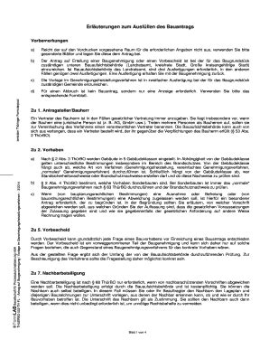 Ausfüllbar Online rudolstadt Erluterungen zum Ausfllen des Bauantrags