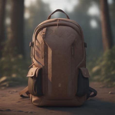 Premium Ai Image A Backpack Is Sitting On The Ground In A Forest