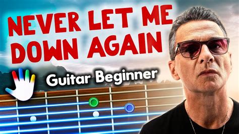 Never Let Me Down Again Guitar Lessons For Beginners Depeche Mode