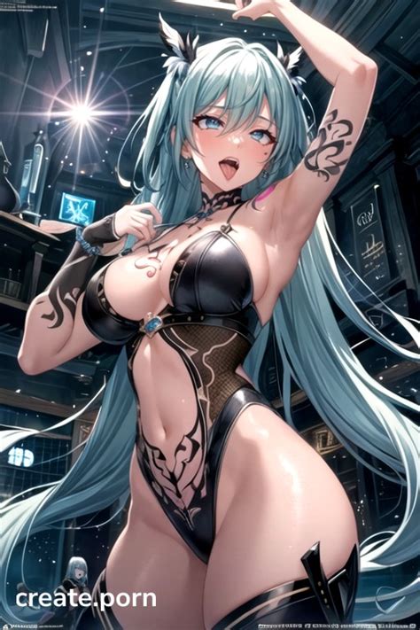 Green Hair Ahegao Tattoo Ai Porn