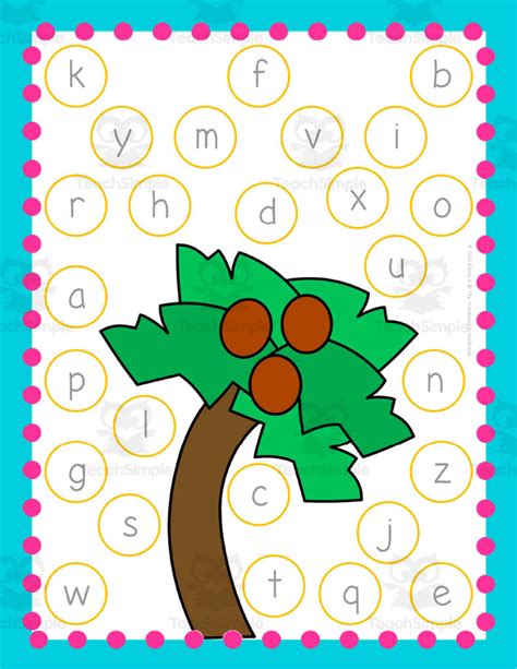 Chicka Chicka Boom Boom Letter Mats + Worksheets by Teach Simple