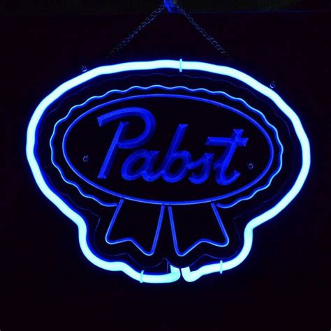 Queen Sense 14 Pabst Blue Ribbons 3d Carved Neon Sign Acrylic Man Cave Pub Bar Wall Decor