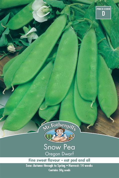 Mr Fothergills Snow Pea Oregon Dwarf Woonona Petfood And Produce