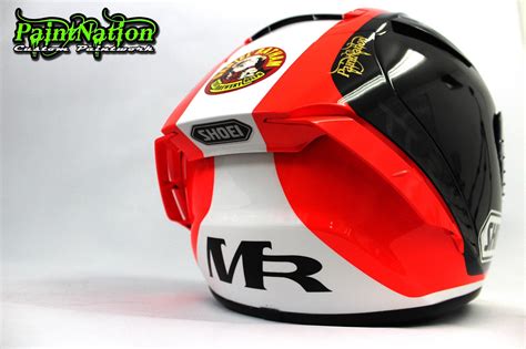 Racing Helmets Garage Shoei X Spirit Iii M Rutter By Paintnation