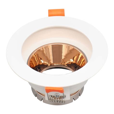 Anti Glare MR16 Light Fixture Led Downlights Adjustable Gu10 Round Ring