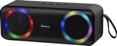 Defender Bluetooth Lautsprecher Q1, Musikbox mit mehrfarbige LED Licht ...