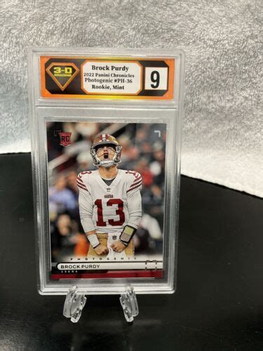 Panini Chronicles Photogenic Ph Brock Purdy Rc Graded