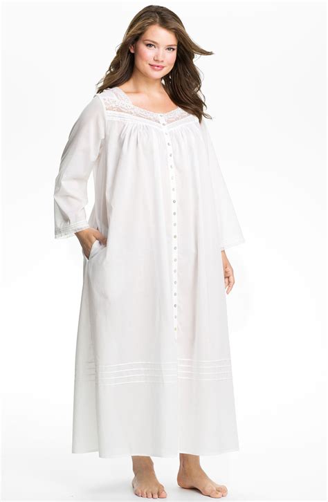 Eileen West Button Front Nightgown Plus Size Nordstrom