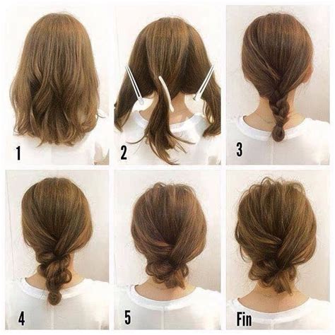 how to put hair in a bun with short hair