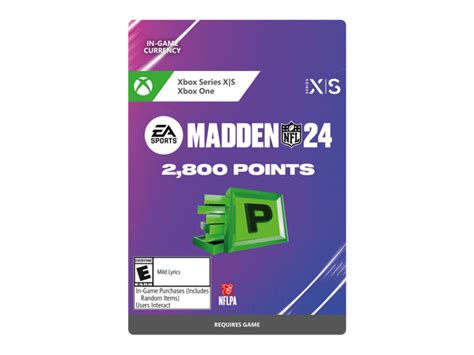 MADDEN NFL 24 2800 Madden Points Xbox Series X S Xbox One Digital